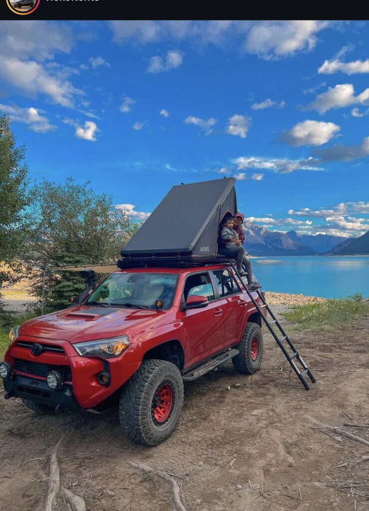Vickel Tents Instagram post